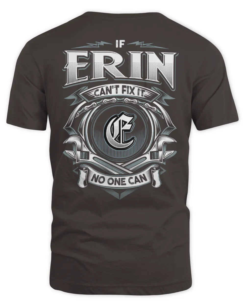 ERIN AP81-K4-626 - Personalized Ahmed Quote Apparel “If Ahmed Can't Fix It, No One Can” - Unisex Standard T-Shirt - Dark Chocolate
