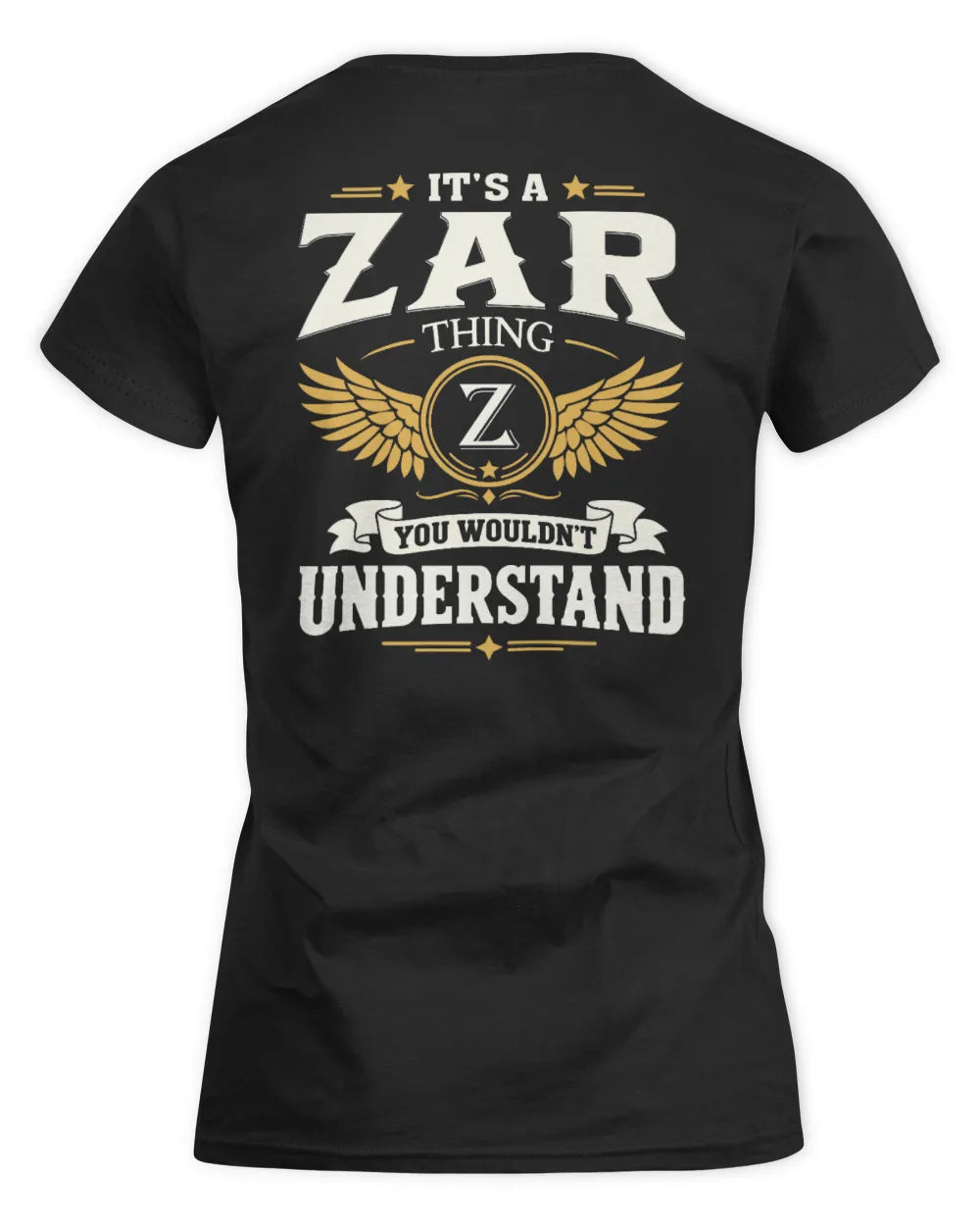 ZAR KT06-M008 It’s a [NAME] Thing – You Wouldn’t Understand | Personalized Vintage T-Shirt - Women's Standard T-Shirt - Black