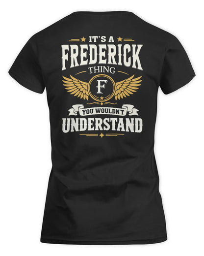 FREDERICK KT06-M008 It’s a [NAME] Thing – You Wouldn’t Understand | Personalized Vintage T-Shirt - Women's Standard T-Shirt - Black