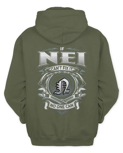 NEI AP81-K4-626 - Personalized Ahmed Quote Apparel “If Ahmed Can't Fix It, No One Can” - Unisex Hoodie - Military Green
