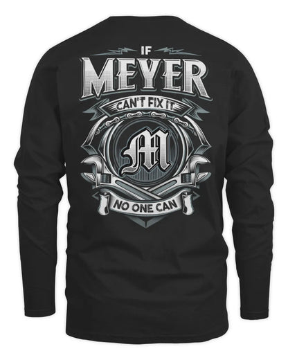 MEYER AP81-K4-626 - Personalized Ahmed Quote Apparel “If Ahmed Can't Fix It, No One Can” - Men's Long Sleeved T-Shirt - Black