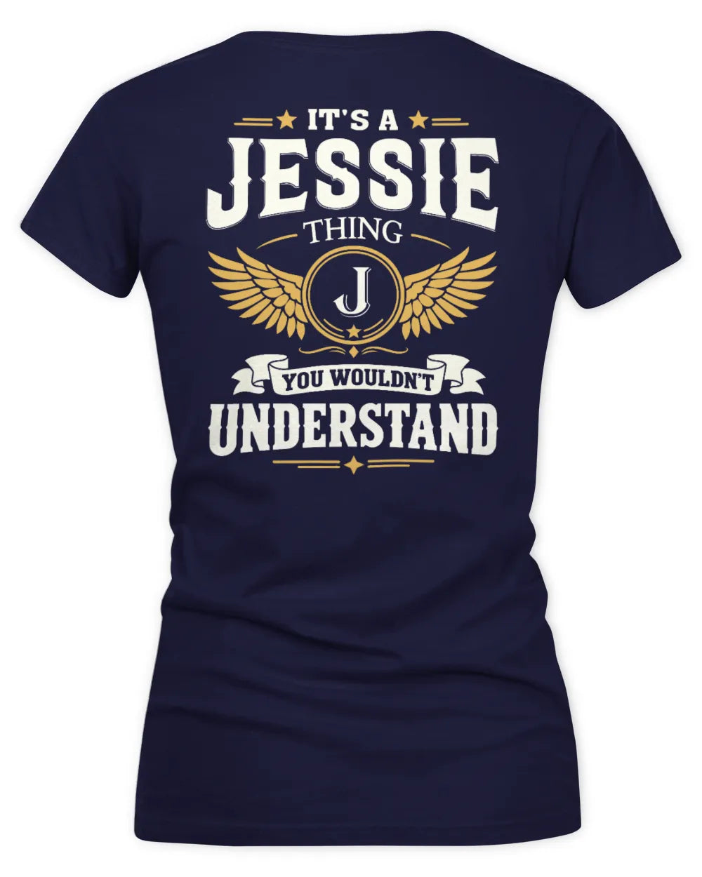 JESSIE KT06-M008 It’s a [NAME] Thing – You Wouldn’t Understand | Personalized Vintage T-Shirt - Women's V-Neck T-Shirt - Navy