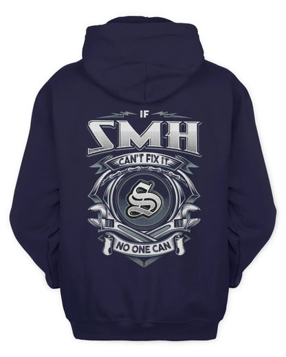 SMH AP81-K4-626 - Personalized Ahmed Quote Apparel “If Ahmed Can't Fix It, No One Can” - Unisex Hoodie - Navy