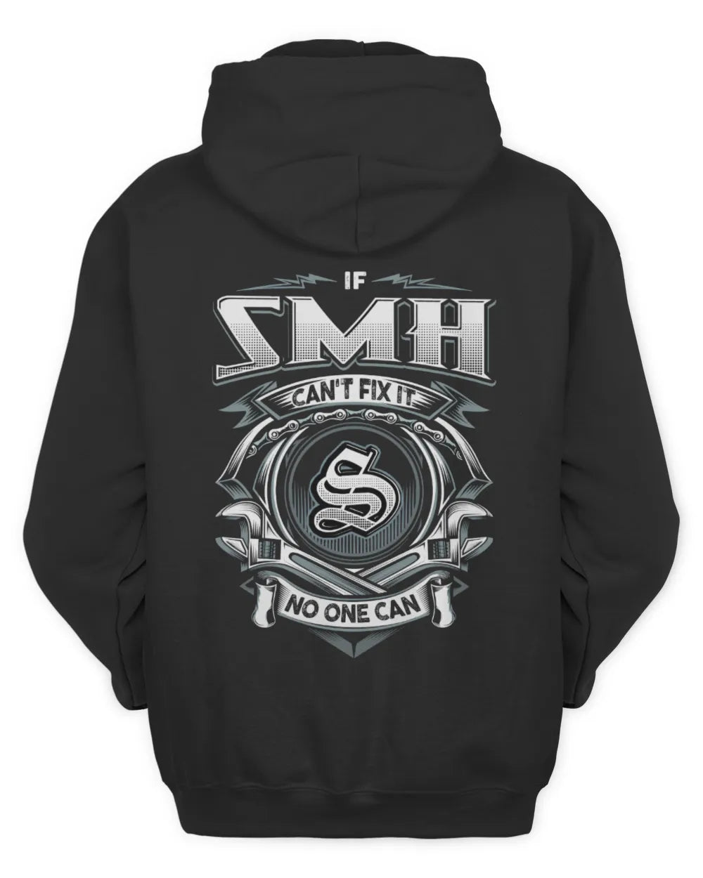 SMH AP81-K4-626 - Personalized Ahmed Quote Apparel “If Ahmed Can't Fix It, No One Can” - Unisex Hoodie - Black