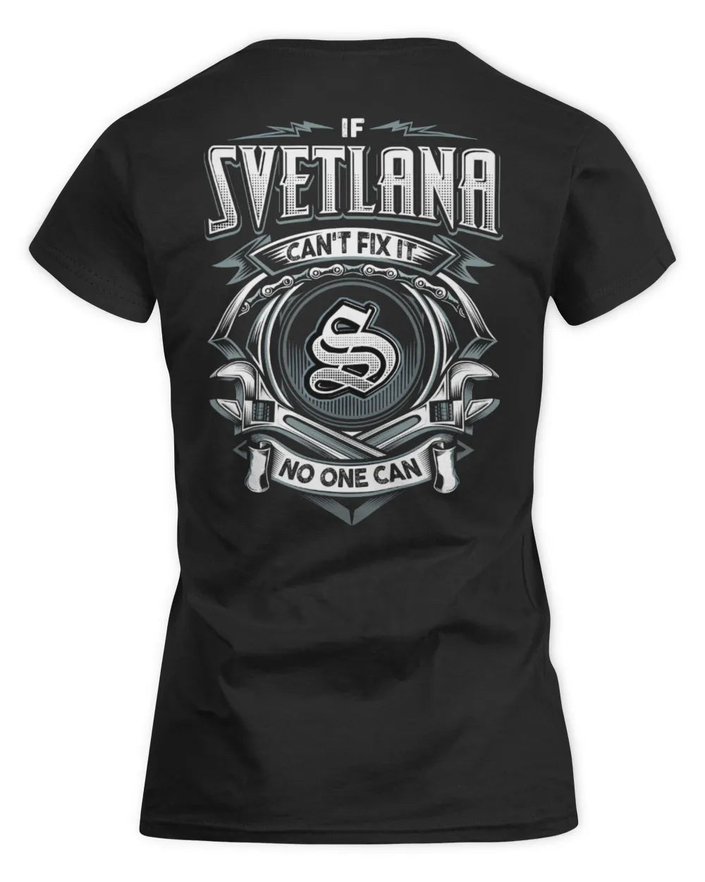SVETLANA AP81-K4-626 - Personalized Ahmed Quote Apparel “If Ahmed Can't Fix It, No One Can” - Women's Standard T-Shirt - Black