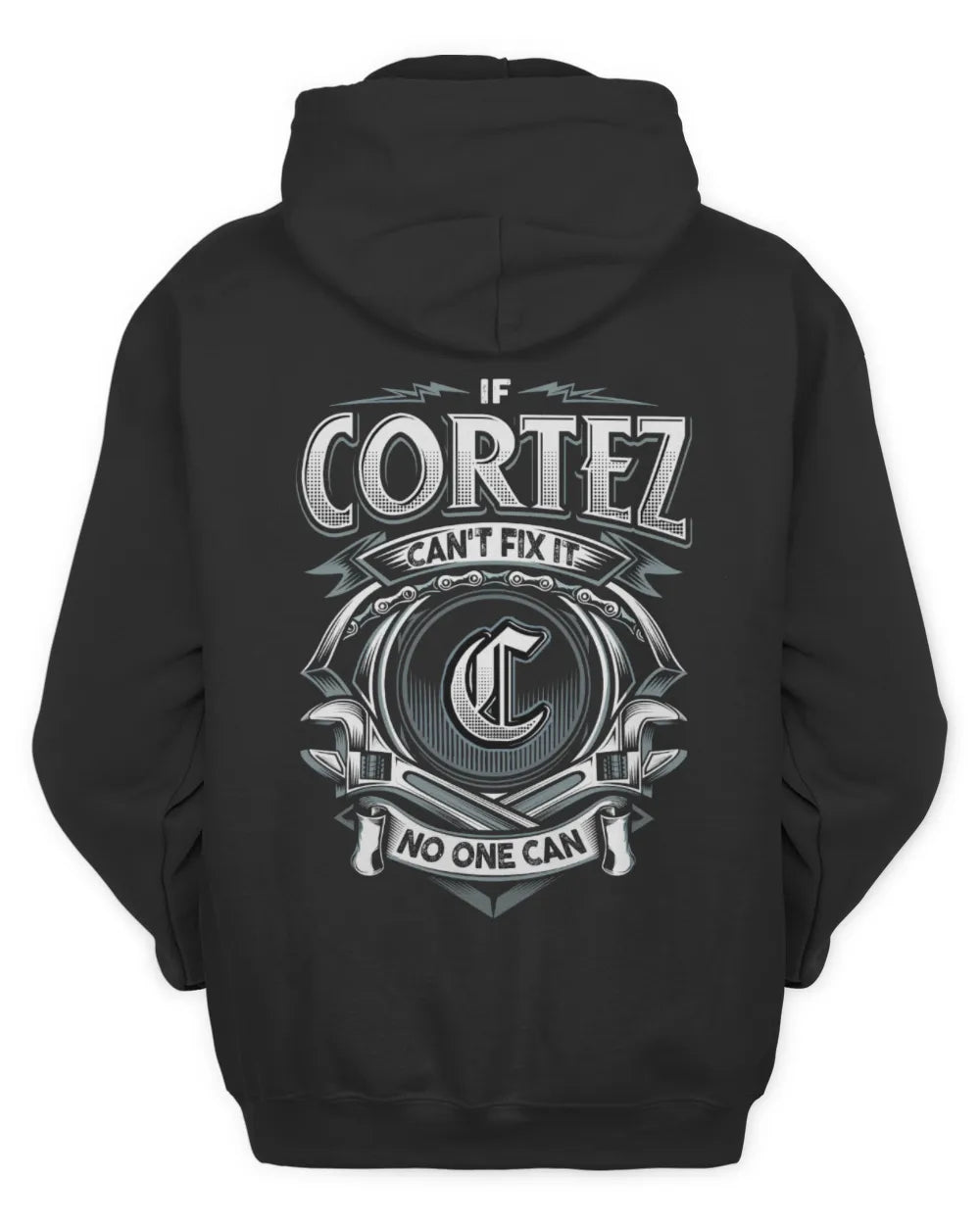 CORTEZ AP81-K4-626 - Personalized Ahmed Quote Apparel “If Ahmed Can't Fix It, No One Can” - Unisex Hoodie - Black