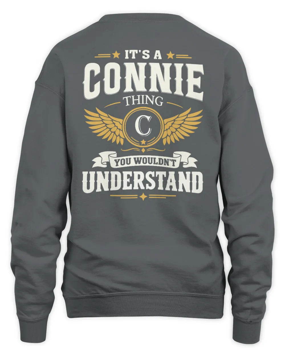CONNIE KT06-M008 It’s a [NAME] Thing – You Wouldn’t Understand | Personalized Vintage T-Shirt - Unisex Sweatshirt - Charcoal