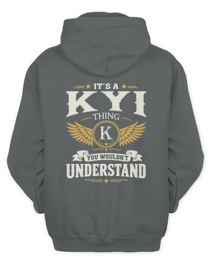 KYI KT06-M008 It’s a [NAME] Thing – You Wouldn’t Understand | Personalized Vintage T-Shirt - Unisex Hoodie - Charcoal