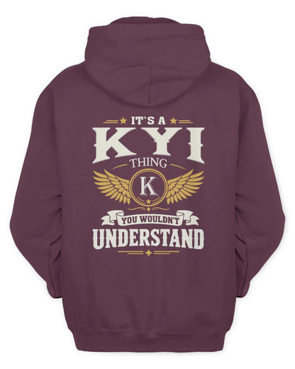 KYI KT06-M008 It’s a [NAME] Thing – You Wouldn’t Understand | Personalized Vintage T-Shirt - Unisex Hoodie - Maroon