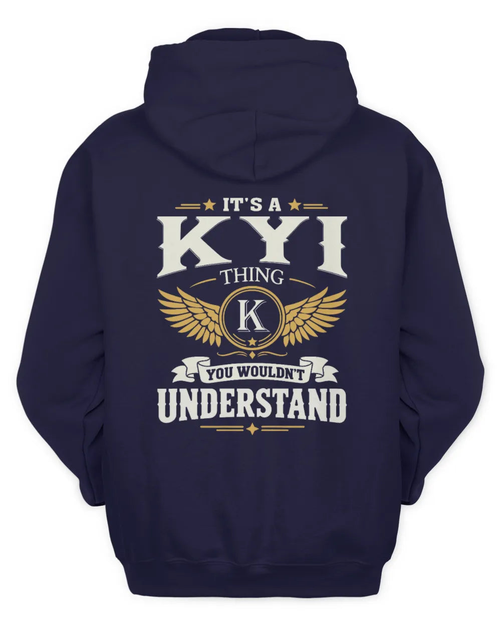 KYI KT06-M008 It’s a [NAME] Thing – You Wouldn’t Understand | Personalized Vintage T-Shirt - Unisex Hoodie - Navy