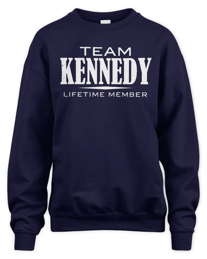 KENNEDY BL62-K4-128 - Personalized “Team NAME Lifetime Member” - Unisex Sweatshirt - Navy