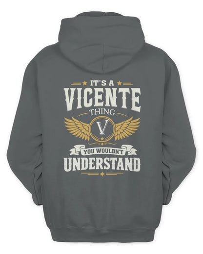VICENTE KT06-M008 It’s a [NAME] Thing – You Wouldn’t Understand | Personalized Vintage T-Shirt - Unisex Hoodie - Charcoal