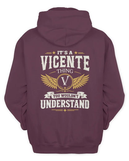 VICENTE KT06-M008 It’s a [NAME] Thing – You Wouldn’t Understand | Personalized Vintage T-Shirt - Unisex Hoodie - Maroon