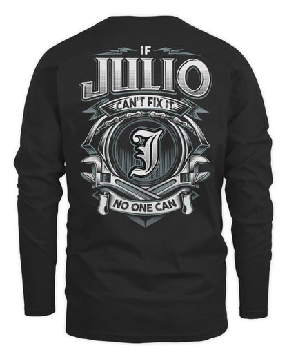 JULIO AP81-K4-626 - Personalized Ahmed Quote Apparel “If Ahmed Can't Fix It, No One Can” - Men's Long Sleeved T-Shirt - Black