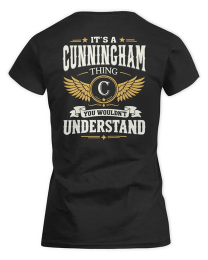 CUNNINGHAM KT06-M008 It’s a [NAME] Thing – You Wouldn’t Understand | Personalized Vintage T-Shirt - Women's Standard T-Shirt - Black