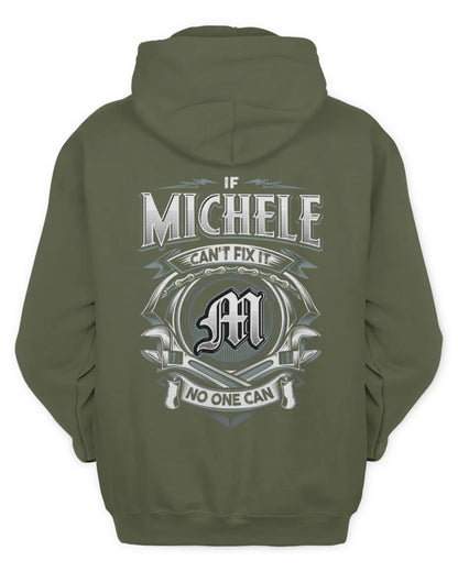 MICHELE AP81-K4-626 - Personalized Ahmed Quote Apparel “If Ahmed Can't Fix It, No One Can” - Unisex Hoodie - Military Green