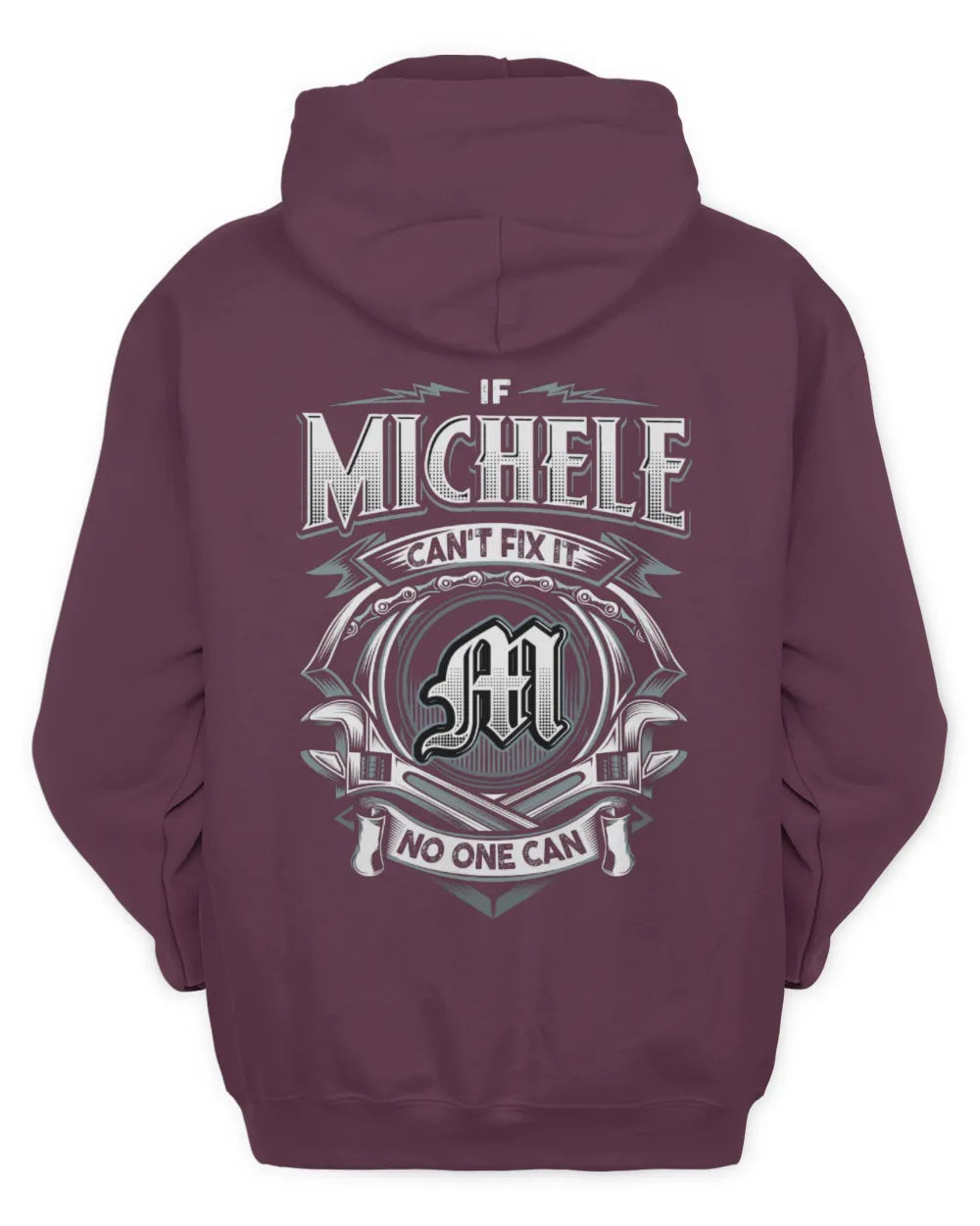 MICHELE AP81-K4-626 - Personalized Ahmed Quote Apparel “If Ahmed Can't Fix It, No One Can” - Unisex Hoodie - Maroon