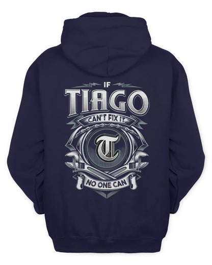TIAGO AP81-K4-626 - Personalized Ahmed Quote Apparel “If Ahmed Can't Fix It, No One Can” - Unisex Hoodie - Navy