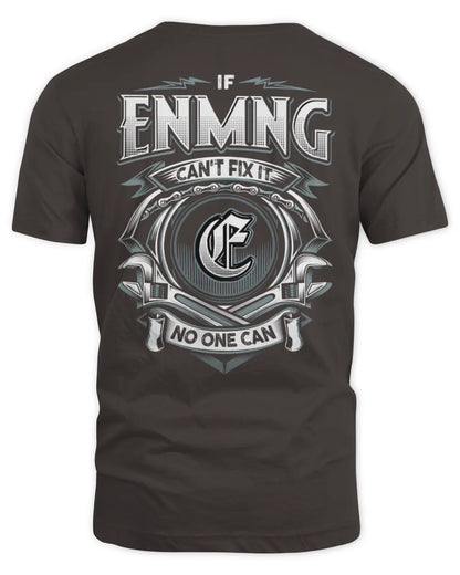 ENMNG AP81-K4-626 - Personalized Ahmed Quote Apparel “If Ahmed Can't Fix It, No One Can” - Unisex Standard T-Shirt - Dark Chocolate