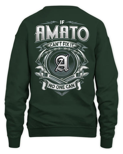 AMATO AP81-K4-626 - Personalized Ahmed Quote Apparel “If Ahmed Can't Fix It, No One Can” - Unisex Sweatshirt - Forest Green