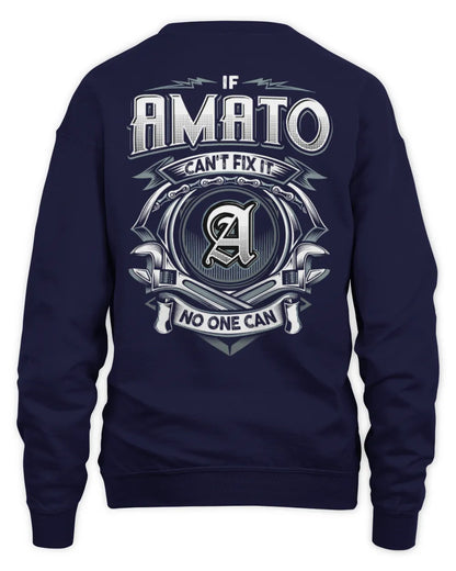 AMATO AP81-K4-626 - Personalized Ahmed Quote Apparel “If Ahmed Can't Fix It, No One Can” - Unisex Sweatshirt - Navy