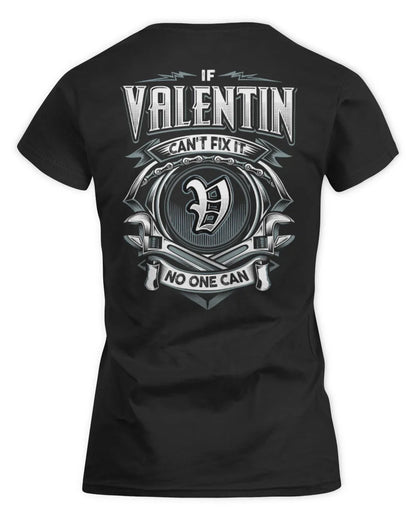 VALENTIN AP81-K4-626 - Personalized Ahmed Quote Apparel “If Ahmed Can't Fix It, No One Can” - Women's Standard T-Shirt - Black
