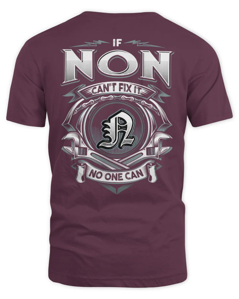 NON AP81-K4-626 - Personalized Ahmed Quote Apparel “If Ahmed Can't Fix It, No One Can” - Unisex Standard T-Shirt - Maroon