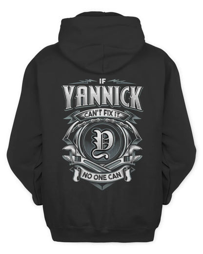YANNICK AP81-K4-626 - Personalized Ahmed Quote Apparel “If Ahmed Can't Fix It, No One Can” - Unisex Hoodie - Black