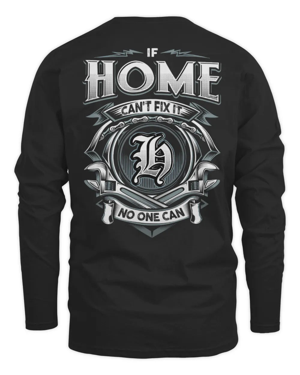HOME AP81-K4-626 - Personalized Ahmed Quote Apparel “If Ahmed Can't Fix It, No One Can” - Men's Long Sleeved T-Shirt - Black