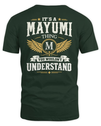 MAYUMI KT06-M008 It’s a [NAME] Thing – You Wouldn’t Understand | Personalized Vintage T-Shirt - Unisex Standard T-Shirt - Forest Green