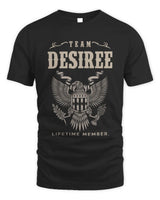 DESIREE TP06-K82 – Personalized Classic Style Apparel “Team NAME Lifetime Member” - Unisex Standard T-Shirt - Black