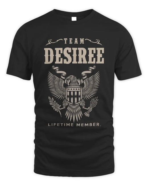 DESIREE TP06-K82 – Personalized Classic Style Apparel “Team NAME Lifetime Member”