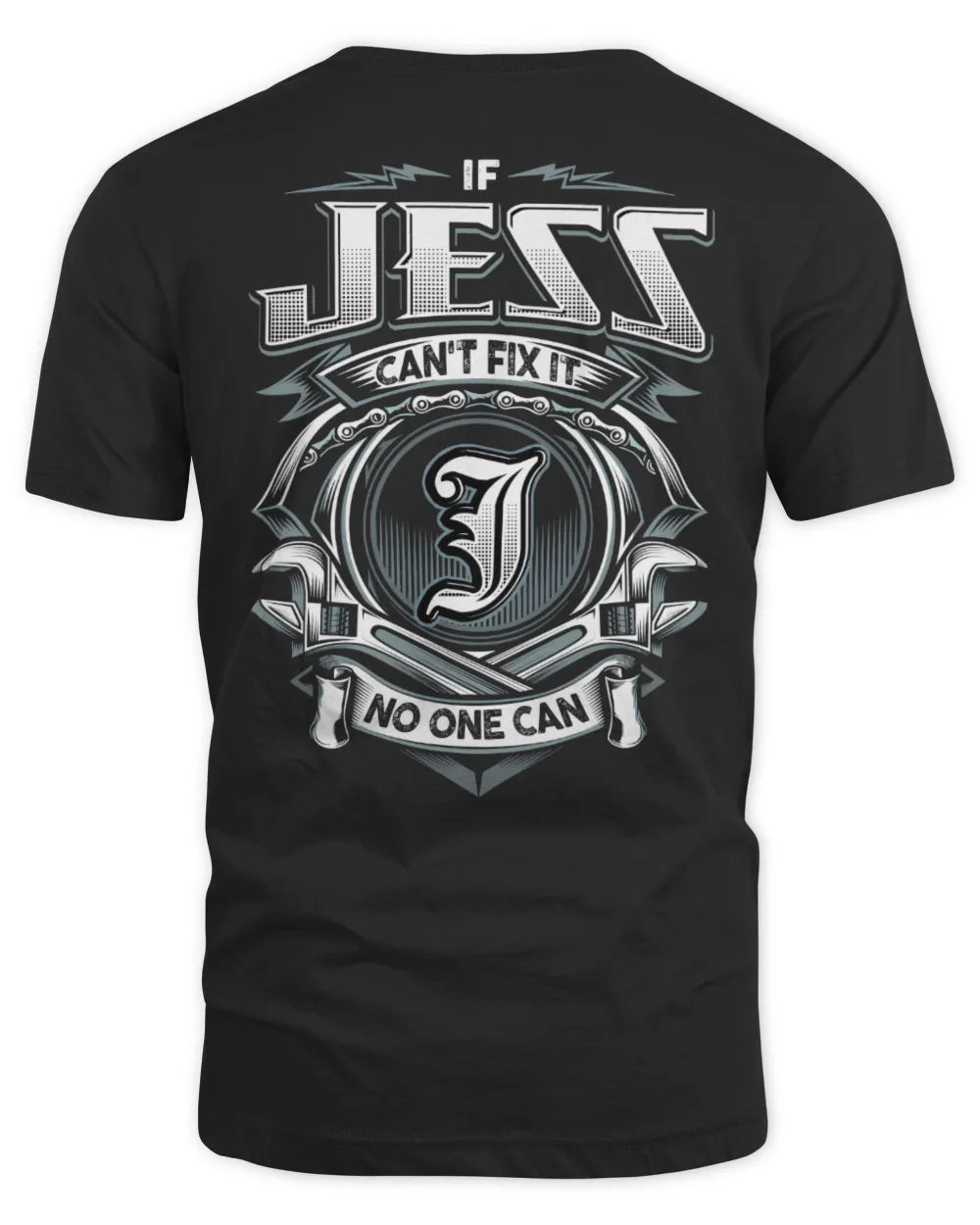 JESS AP81-K4-626 - Personalized Ahmed Quote Apparel “If Ahmed Can't Fix It, No One Can” - Unisex Standard T-Shirt - Black