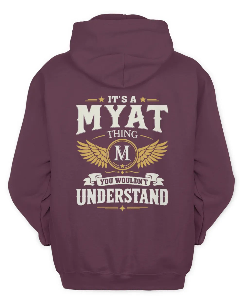 MYAT KT06-M008 It’s a [NAME] Thing – You Wouldn’t Understand | Personalized Vintage T-Shirt - Unisex Hoodie - Maroon