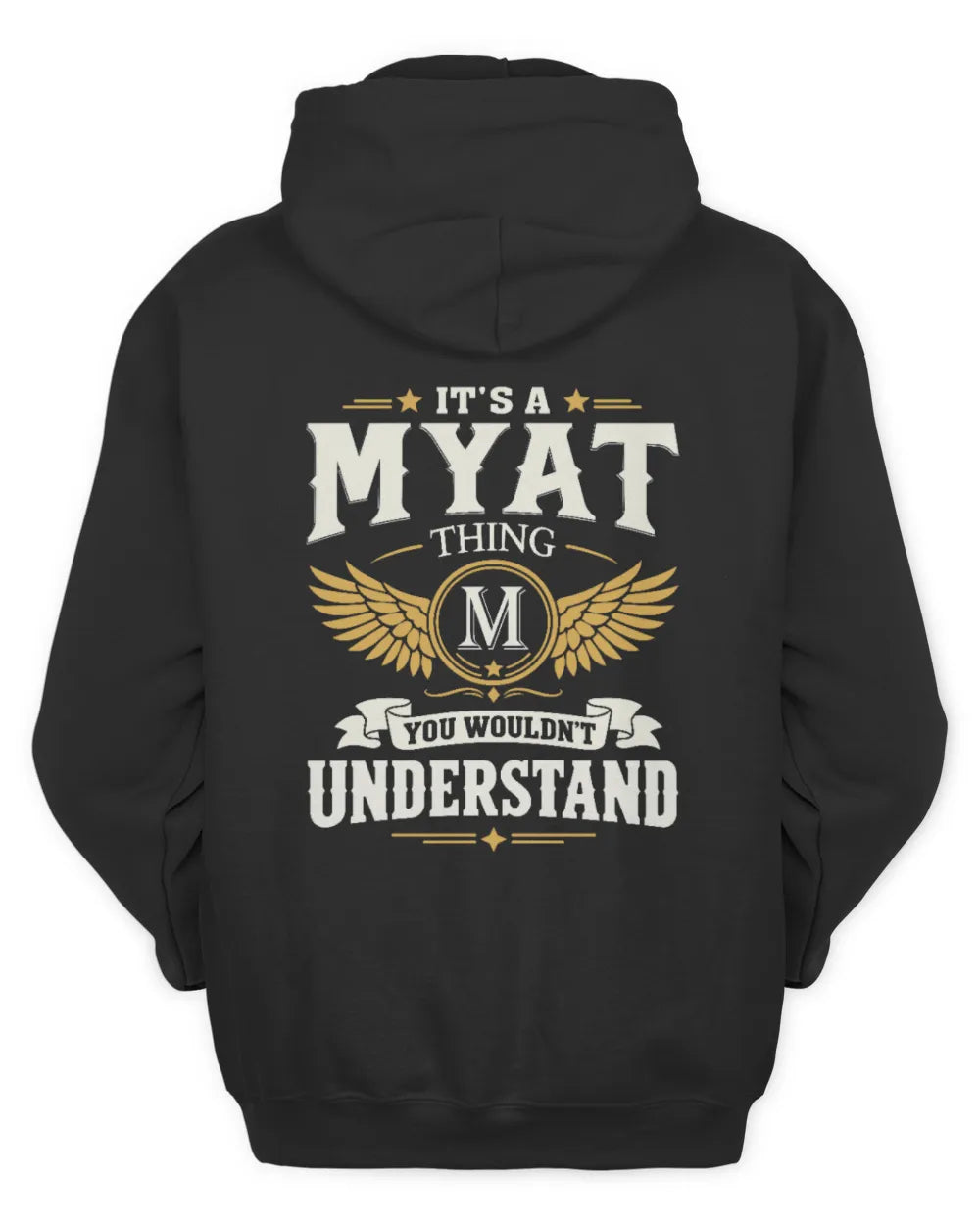 MYAT KT06-M008 It’s a [NAME] Thing – You Wouldn’t Understand | Personalized Vintage T-Shirt - Unisex Hoodie - Black