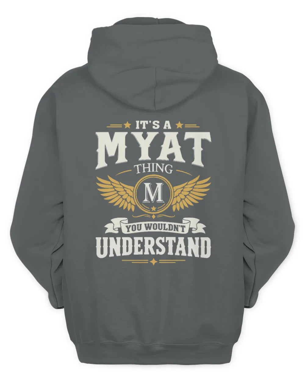 MYAT KT06-M008 It’s a [NAME] Thing – You Wouldn’t Understand | Personalized Vintage T-Shirt - Unisex Hoodie - Charcoal