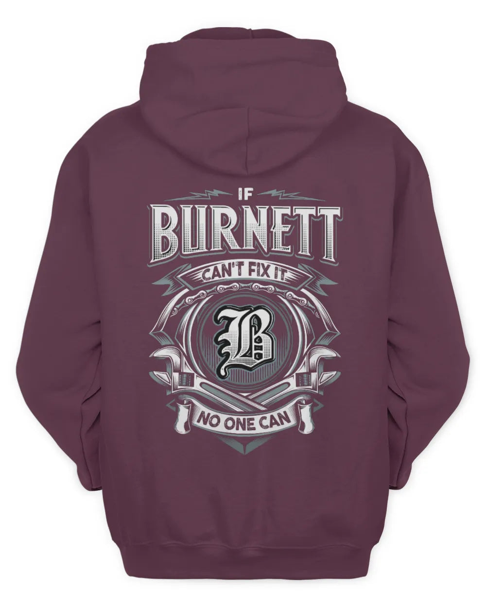 BURNETT AP81-K4-626 - Personalized Ahmed Quote Apparel “If Ahmed Can't Fix It, No One Can” - Unisex Hoodie - Maroon