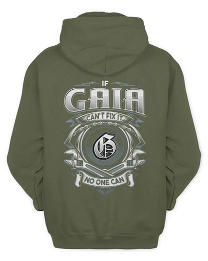 GAIA AP81-K4-626 - Personalized Ahmed Quote Apparel “If Ahmed Can't Fix It, No One Can” - Unisex Hoodie - Military Green