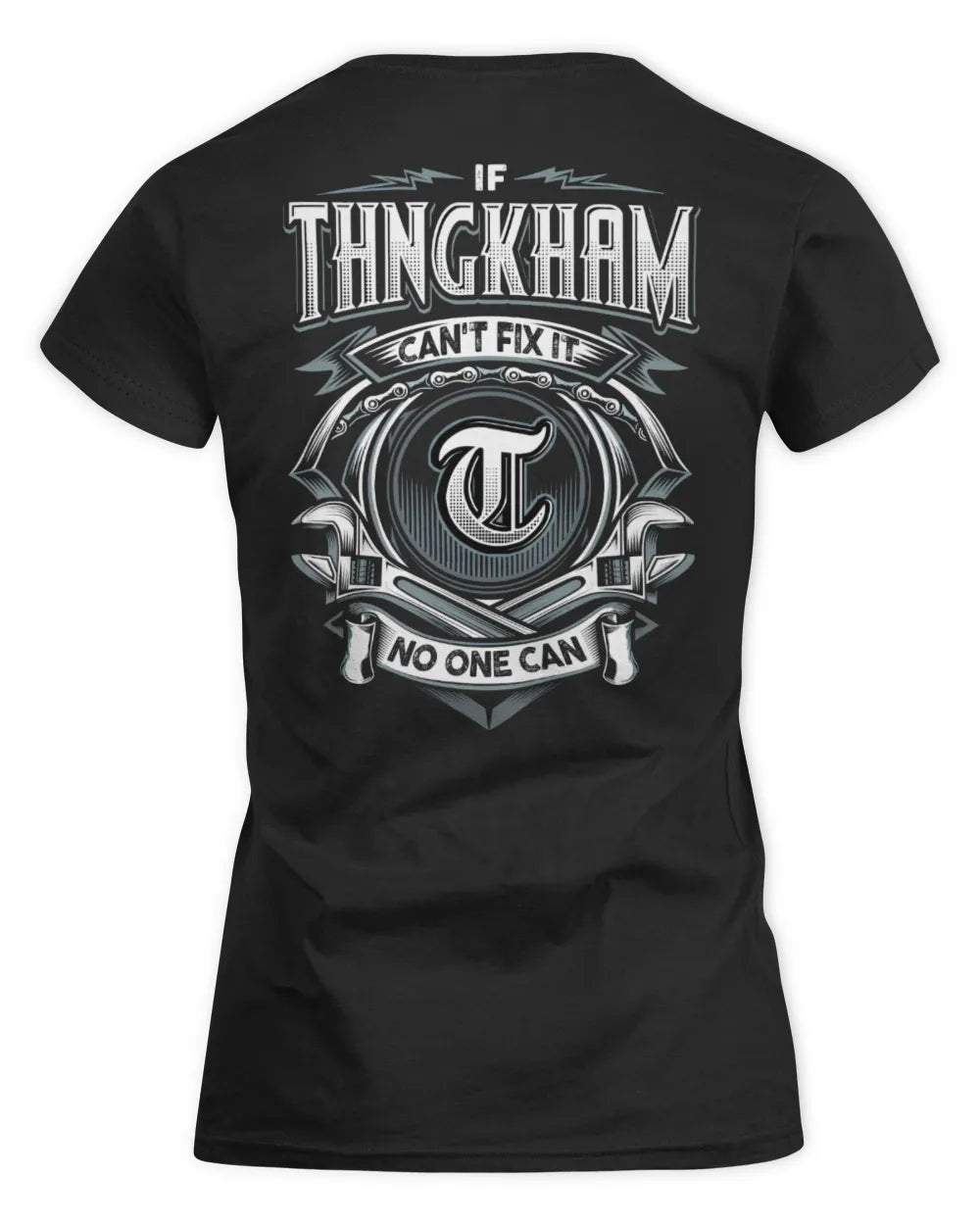 THNGKHAM AP81-K4-626 - Personalized Ahmed Quote Apparel “If Ahmed Can't Fix It, No One Can” - Women's Standard T-Shirt - Black
