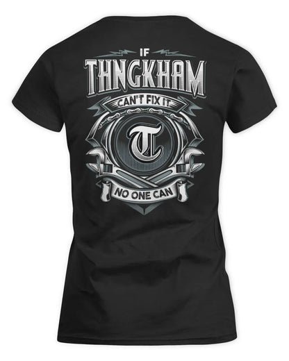 THNGKHAM AP81-K4-626 - Personalized Ahmed Quote Apparel “If Ahmed Can't Fix It, No One Can” - Women's Standard T-Shirt - Black