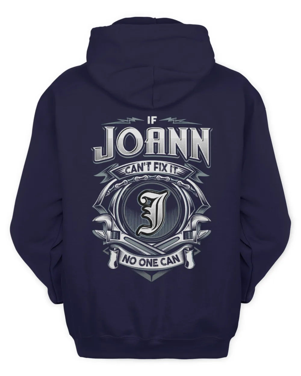 JOANN AP81-K4-626 - Personalized Ahmed Quote Apparel “If Ahmed Can't Fix It, No One Can” - Unisex Hoodie - Navy