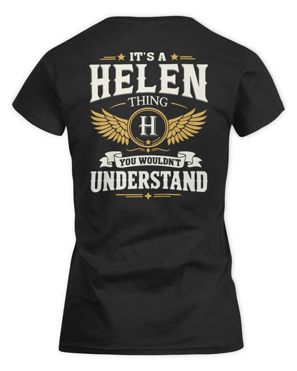 HELEN KT06-M008 It’s a [NAME] Thing – You Wouldn’t Understand | Personalized Vintage T-Shirt - Women's Standard T-Shirt - Black