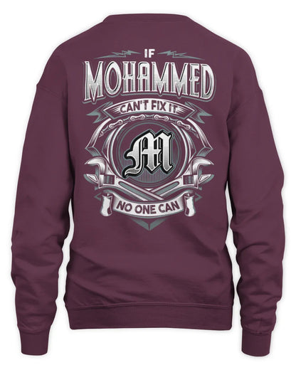 MOHAMMED AP81-K4-626 - Personalized Ahmed Quote Apparel “If Ahmed Can't Fix It, No One Can” - Unisex Sweatshirt - Maroon