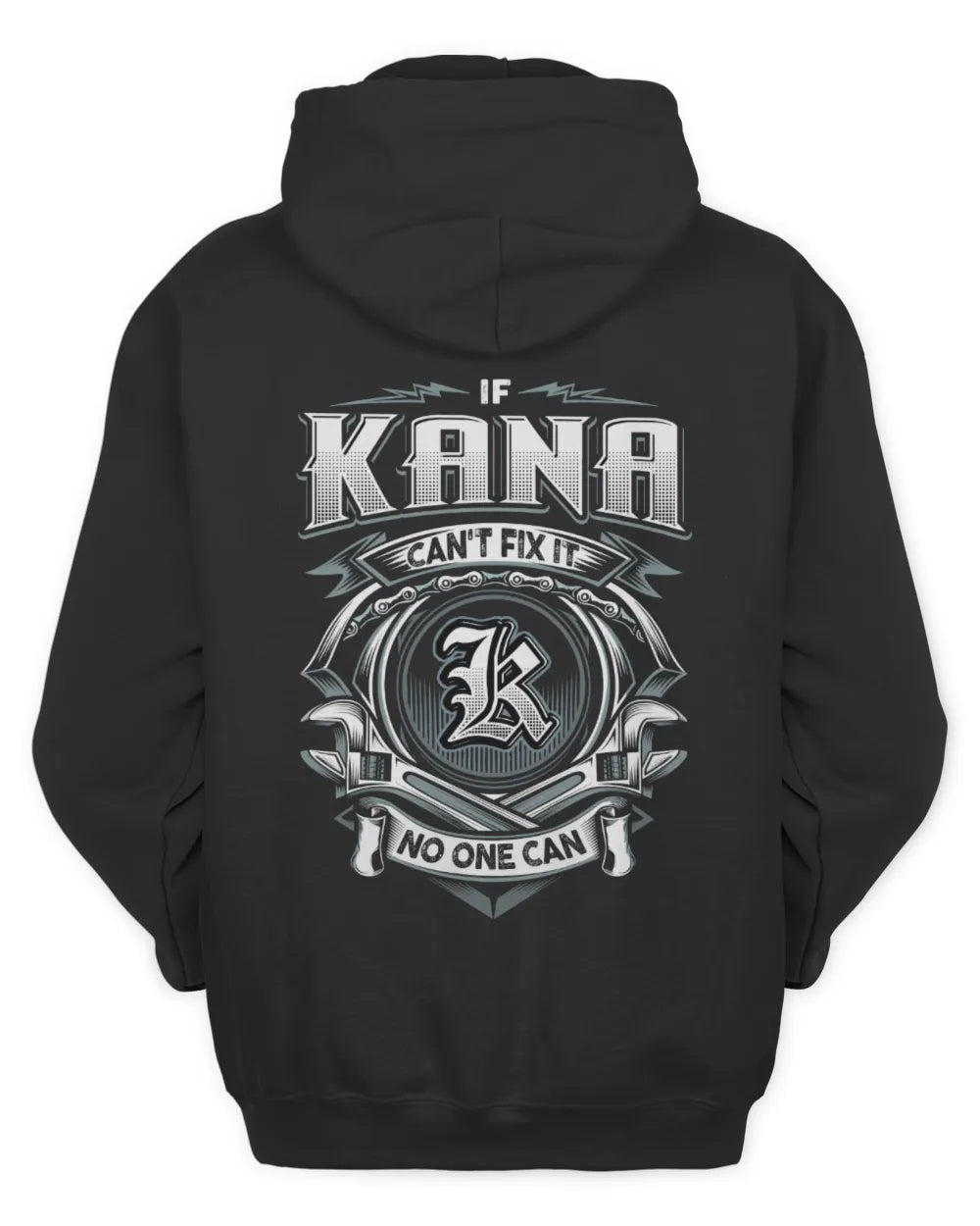 KANA AP81-K4-626 - Personalized Ahmed Quote Apparel “If Ahmed Can't Fix It, No One Can” - Unisex Hoodie - Black