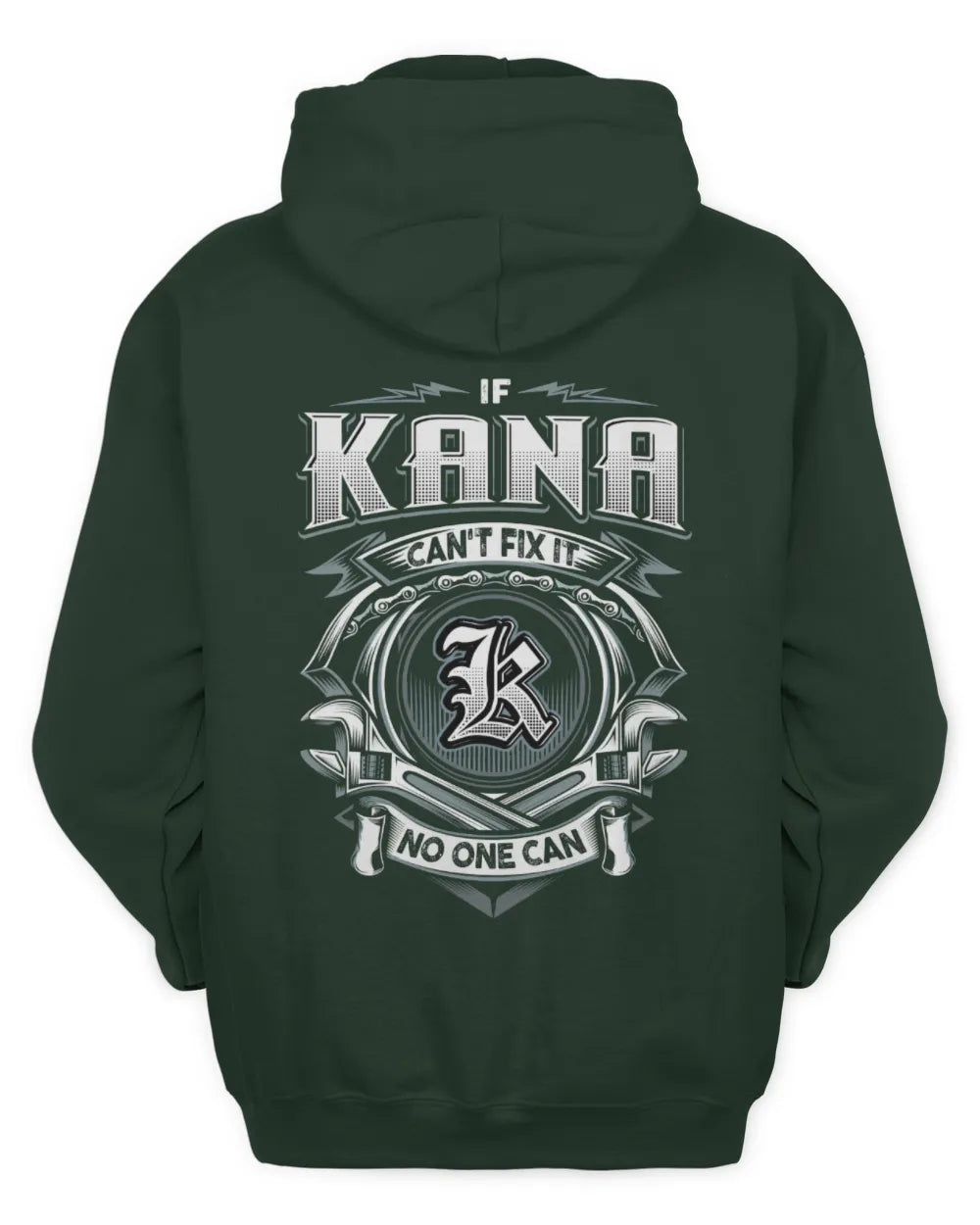 KANA AP81-K4-626 - Personalized Ahmed Quote Apparel “If Ahmed Can't Fix It, No One Can” - Unisex Hoodie - Forest Green