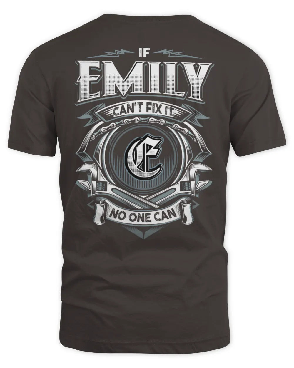 EMILY AP81-K4-626 - Personalized Ahmed Quote Apparel “If Ahmed Can't Fix It, No One Can” - Unisex Standard T-Shirt - Dark Chocolate
