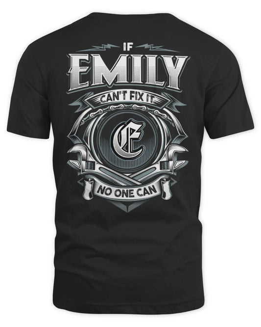 EMILY AP81-K4-626 - Personalized Ahmed Quote Apparel “If Ahmed Can't Fix It, No One Can” - Unisex Standard T-Shirt - Black