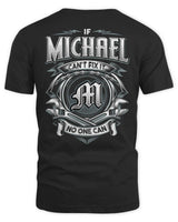 MICHAEL AP81-K4-626 - Personalized Ahmed Quote Apparel “If Ahmed Can't Fix It, No One Can” - Unisex Standard T-Shirt - Black