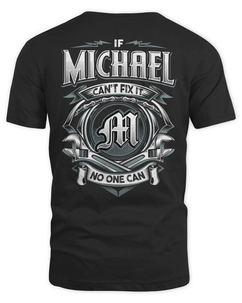 MICHAEL AP81-K4-626 - Personalized Ahmed Quote Apparel “If Ahmed Can't Fix It, No One Can” - Unisex Standard T-Shirt - Black