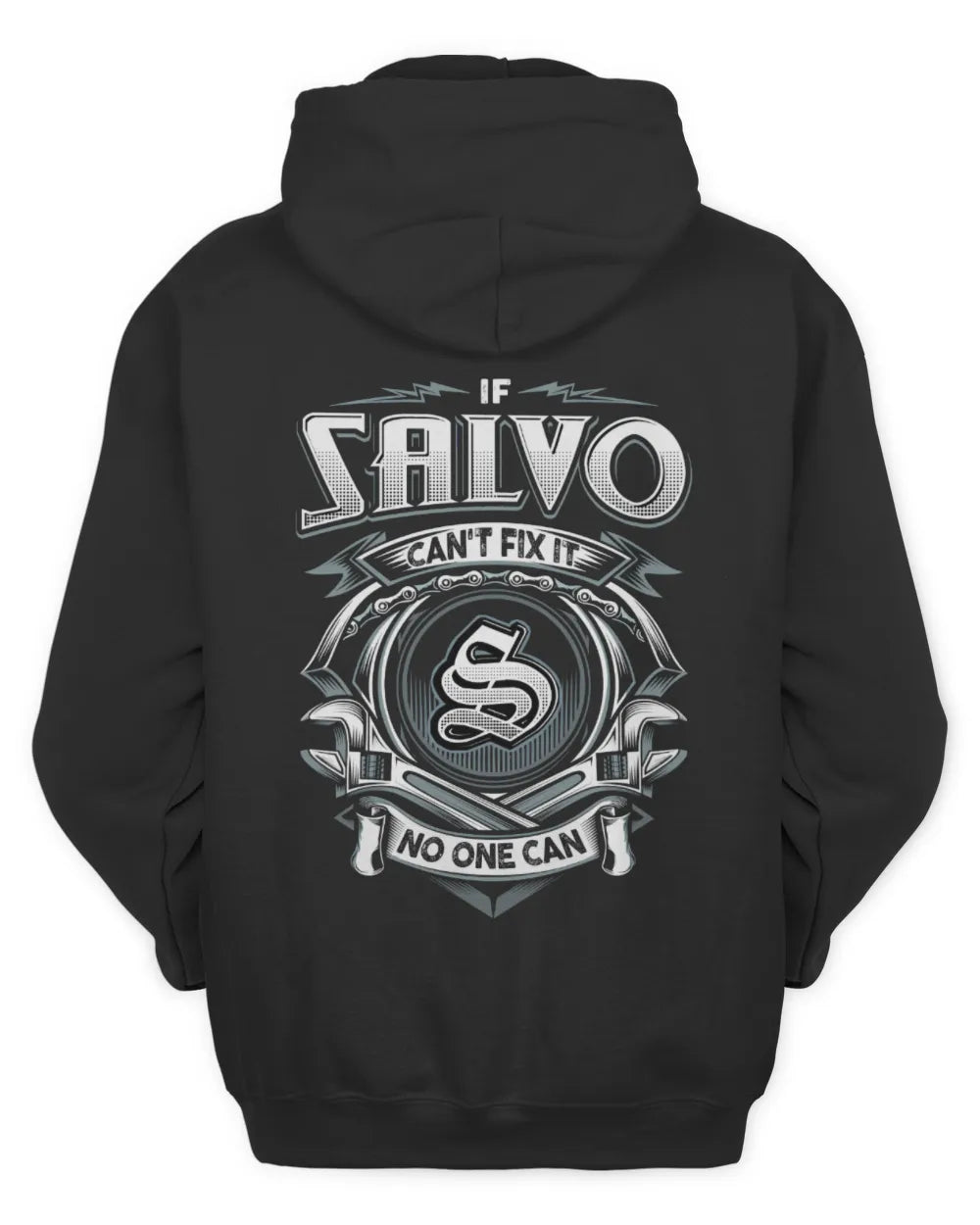 SALVO AP81-K4-626 - Personalized Ahmed Quote Apparel “If Ahmed Can't Fix It, No One Can” - Unisex Hoodie - Black